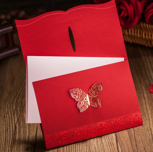 Printable Invitation Cards With Envelope Creative Style Wedding Party