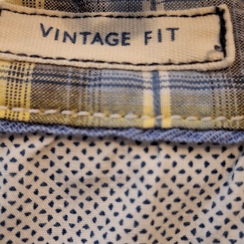 American Eagle Blue Yellow Plaid Mens XXL LS Pearlsnap Western Shirt - Picture 4 of 9
