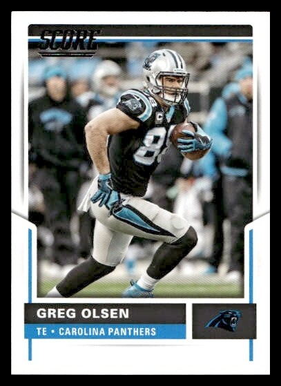2017 Score #100 Greg Olsen Carolina Panthers