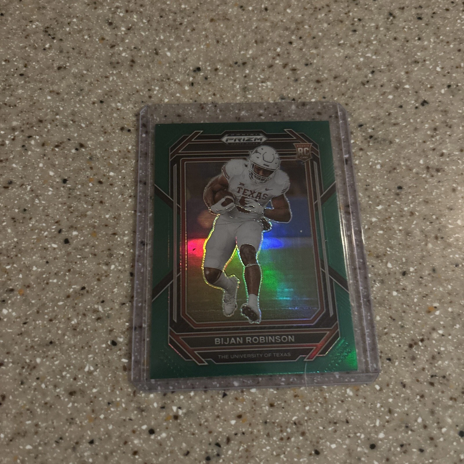 2023 Panini Prizm Draft Picks - Green Prizm #115 Bijan Robinson (RC)
