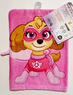 1 Gant de toilette rose PAT Patrouille pour enfant fille - Photo 1/2