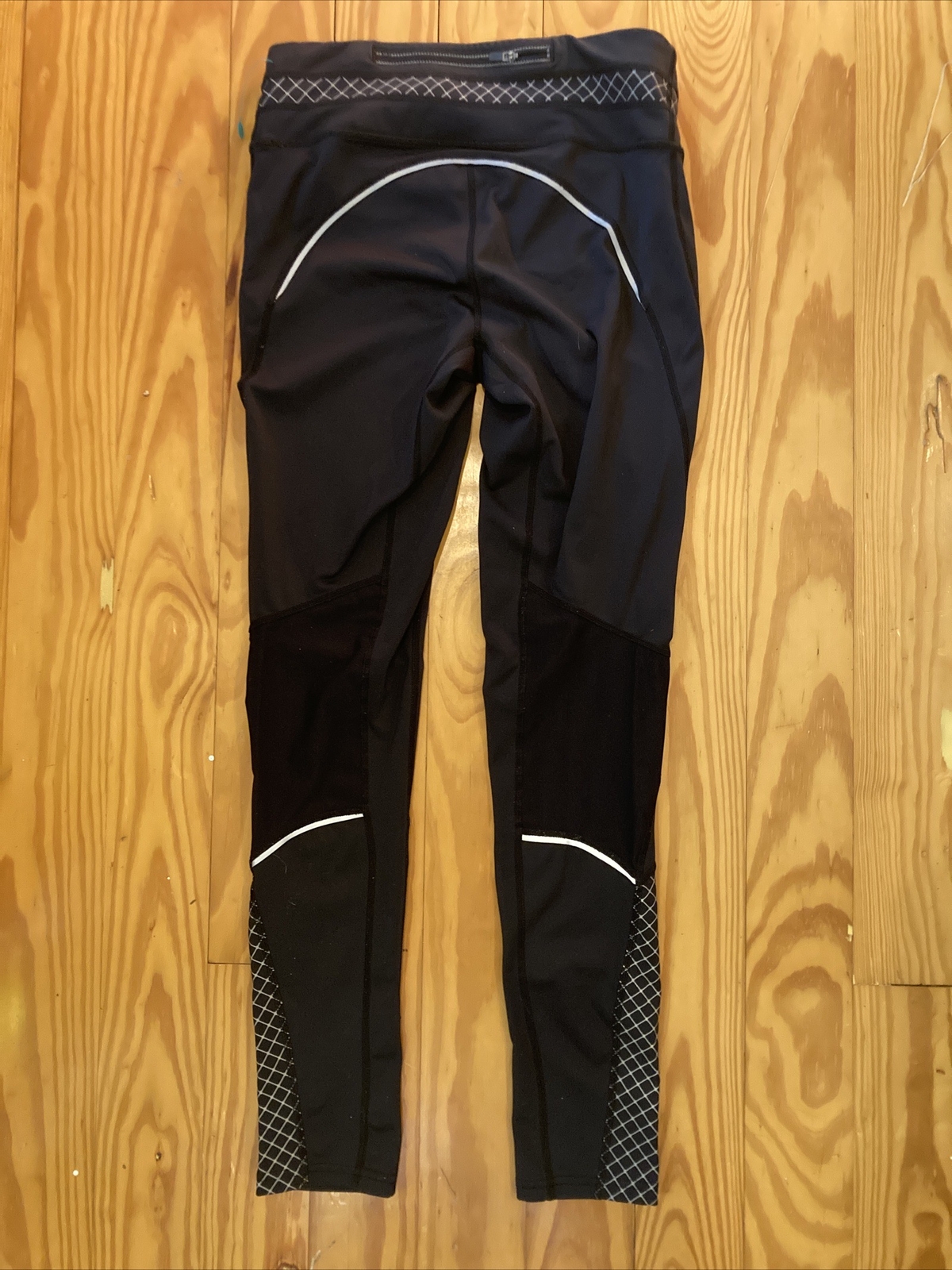 Athleta Legging Small Black  Checked Pattern Deta… - image 4