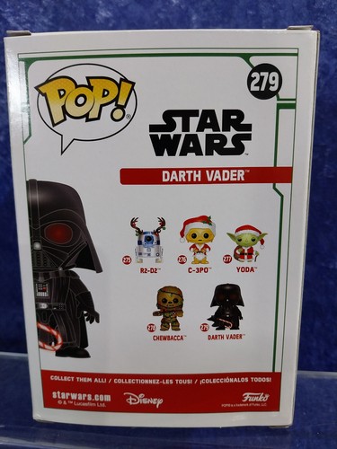 Pop Vinyl Star Wars 279 MIB Christmas Darth Vader 2020 - Picture 4 of 7