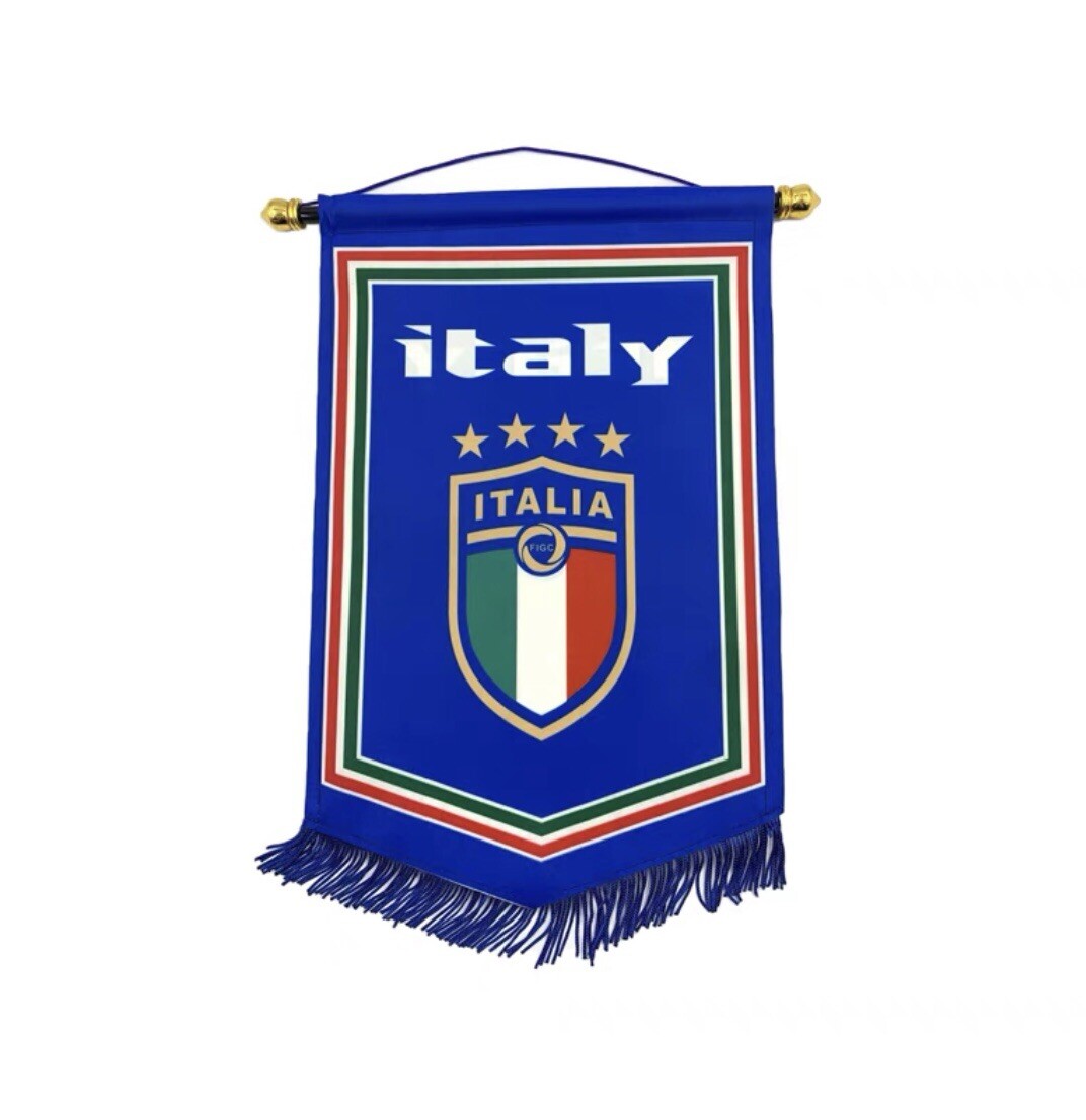 Fanion Vintage Italie - Italiana Federazione Calcio - Banderin Pennant Sélection Nationale