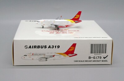  On sale  Capital Airlines A319 Reg: B-6179 JC Wings Scale 1:400 Diecast KD4085