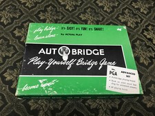 VINTAGE AUTO BRIDGE PLAY YOURSELF BRIDGE GAME A. SHEINWOLD "ADVANCED" NF 