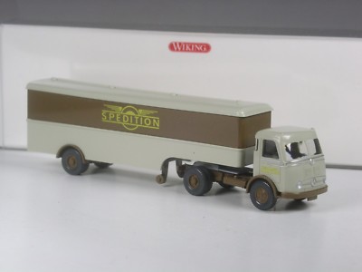 (YG-22) Wiking 051320 Mercedes Pullman Koffer SZ Flügelrad Spedition in OVP