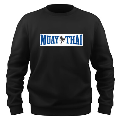 FISTFULL  Herren Sweatshirt ''Muay Thai'' Pulli Pullover Thaiboxen Kickboxen MMA
