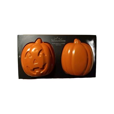 Halloween Pumpkin Jack O Lantern 3D Stand Up On Own Cake Aluminum Pan NWB