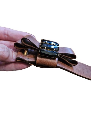 Paul & Shark YACHTING Women's Leather Belt Italy 46 95 cm 37