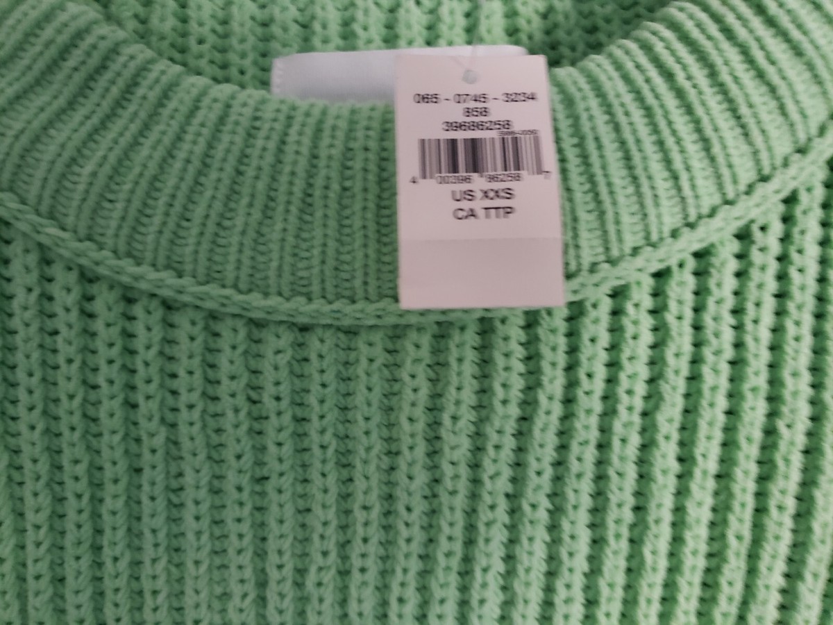 Aerie Beyond Chenille Sweater Fresh Green Size XXS NWT
