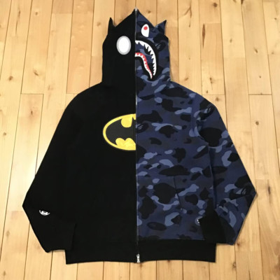 BAPE × DC comics Batman Shark full zip Hoodie A Bathing Ape Size