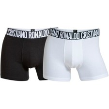 Cristiano Ronaldo CR7 2-Pack Boxer Briefs Wht/Blk Men's Underwear 8103-49-900
