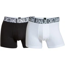Cristiano Ronaldo CR7 2-Pack Boxer Briefs Wht/Blk Men's Underwear 8103-49-900