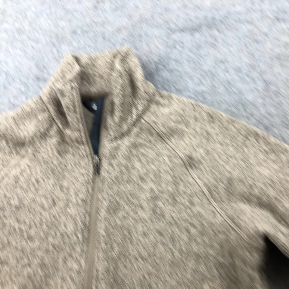 Chaqueta deportiva Eastern Mountain para mujer grande marrón polar cremallera completa senderismo Foto 4 de 4