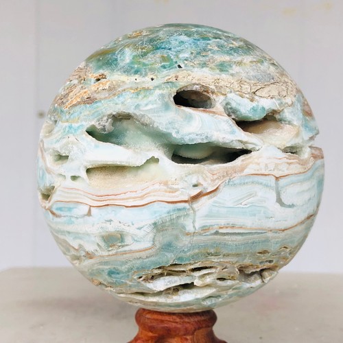 1266g Natural hemimorphite Quartz crystal Sphere Reiki mineral Healing AH316 - Foto 13 di 16