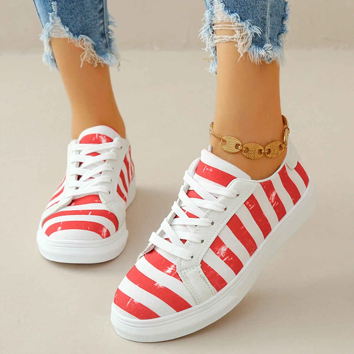 Slip on Casual Shoes for Women Size 9 Ladies Flat Single Shoes