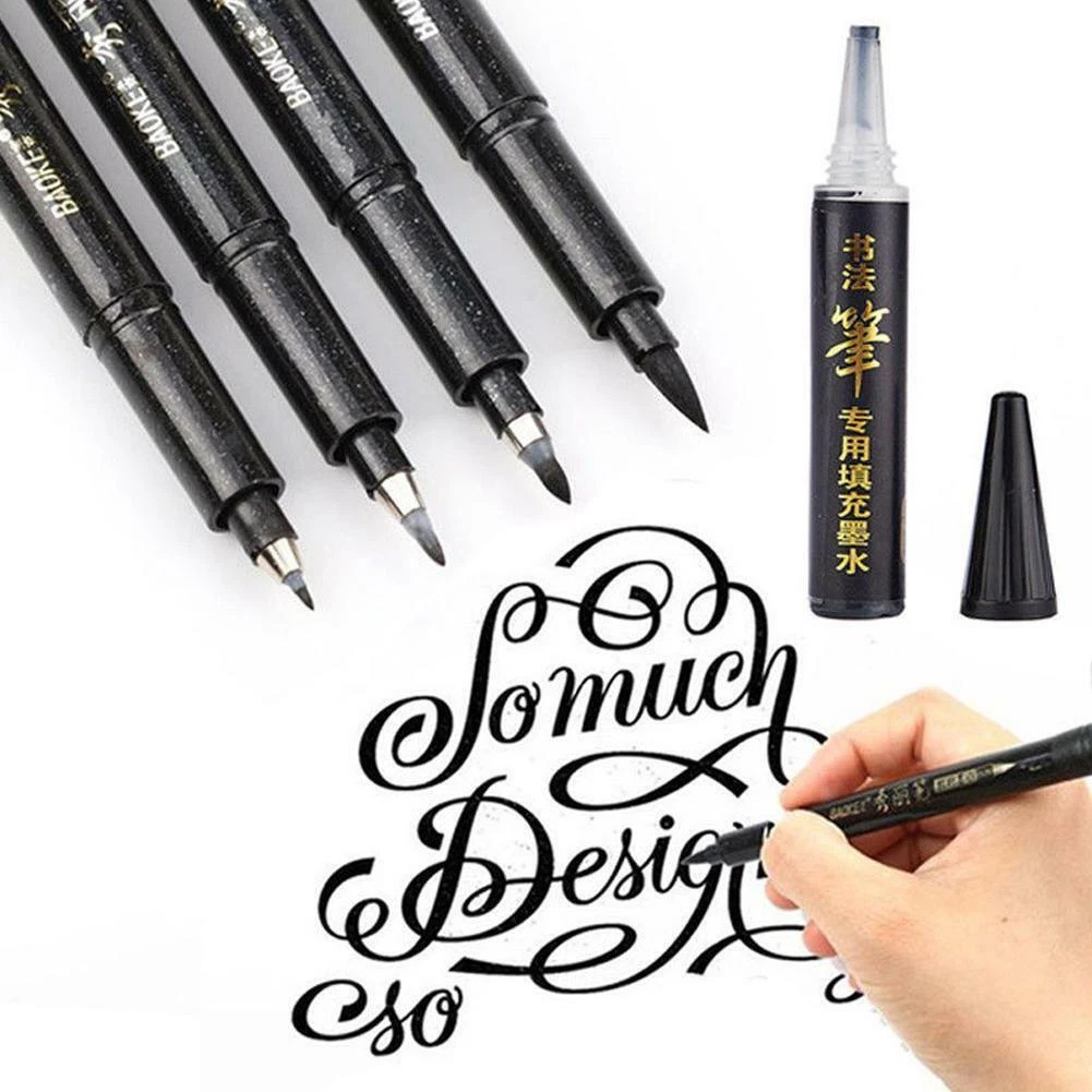 Marker Pen Lettering Brush, Lettering Calligraphy Set