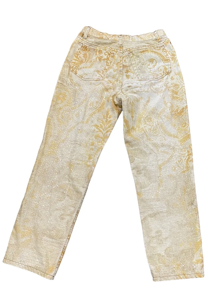 Jeans brillantes vintage ROBERTO CAVALLI AÑOS 90 Streetwear Denim aprox. W28xL27,25 Sm Foto 3 de 4