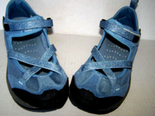Lands’ End Blue Mesh Suede Sporty Closed Sandal Airy MJ Shoes Women's 6.5M wVelc