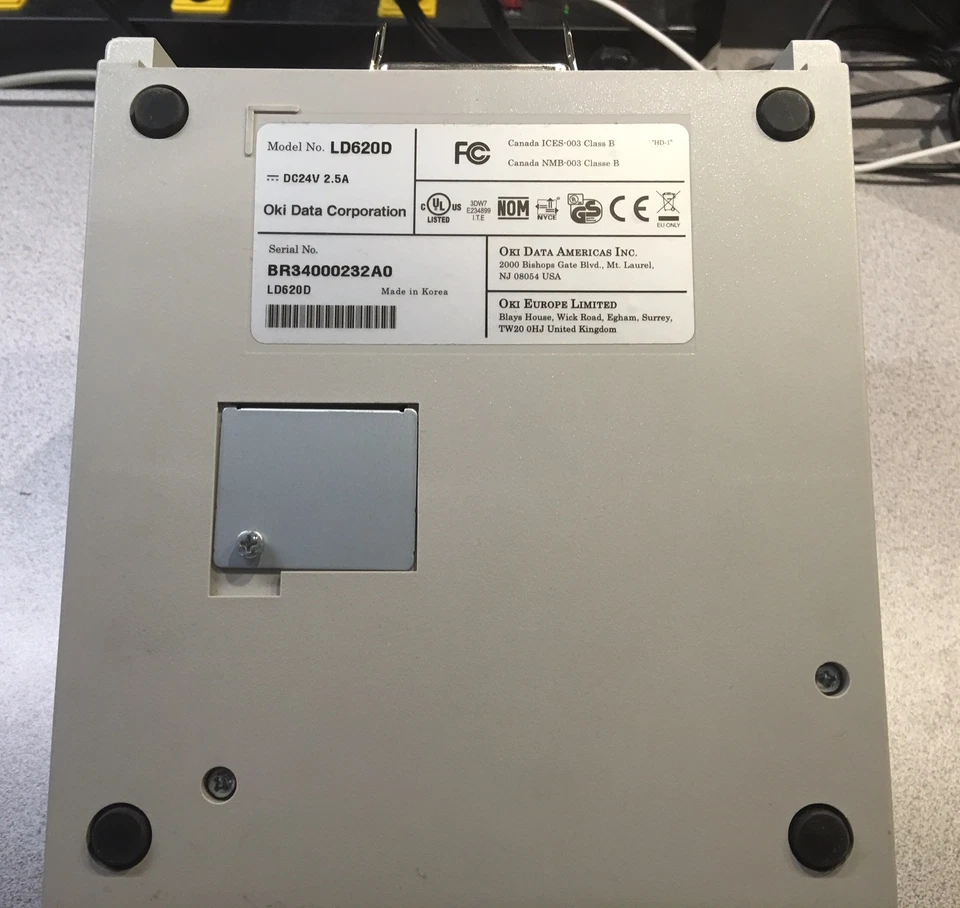 Oki LD620D POS Thermal Printer Parallel Serial USB For Parts - Image 3 of 4