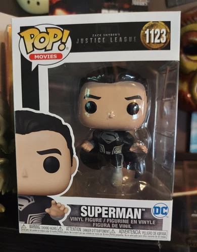 Funko Pop! SUPERMAN Black Suit #1123 Zack Snyder's JUSTICE LEAGUE