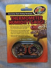 Zoo Med Dual Analog Terrarium Thermometer/Humidity Gauge