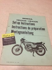 Honda CB250N CB400N CB250 CB400 N CB 250 400 instruction preparation setup