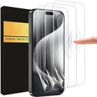 3X TPU Soft Hydrogel Screen Protector Film For iPhone 17 16 15 14 13 12 Pro Max