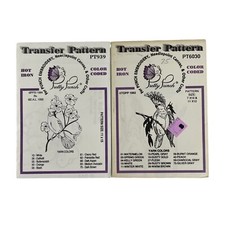 Pretty Punch Hot Iron Transfer Pattern For Punch Embroidery Birds Robin Parrot