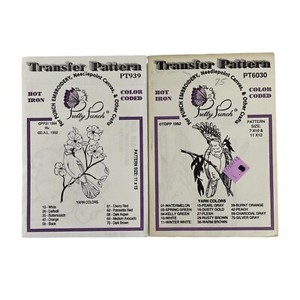 Pretty Punch Hot Iron Transfer Pattern For Punch Embroidery Birds Robin Parrot