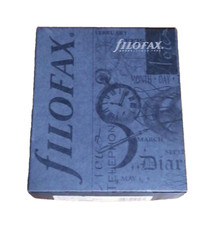 Filofax Mayfair Pocket Size 6-Ring Organizer Black Lambskin Leather Planner gift