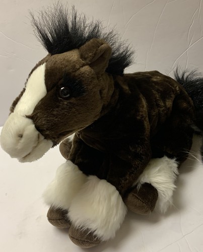 Boscovs Exclusive Soft Plush Clydesdale Horse Pony 14” Brown Rare Stuffed Animal - Picture 3 of 9