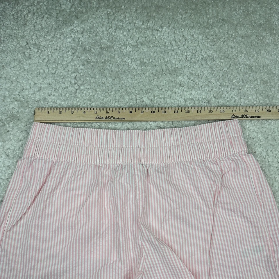 Pantalones Cortos Vineyard Vines Para Mujer XL Rosa Blanco Rayas Rendimiento Bolsillo Trasero con Cremallera Foto 4 de 4