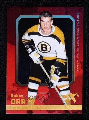 2016 Fleer Showcase E-X 2017 Essential Credentials Future 31/39 Bobby Orr #4 4lz