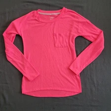 So Perfectly Soft Perfect Crew Pink Athletic Long Sleeved Shirt Women Small