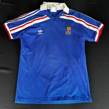 Adidas France FFF Football Shirt 1980s Replica Size YXL