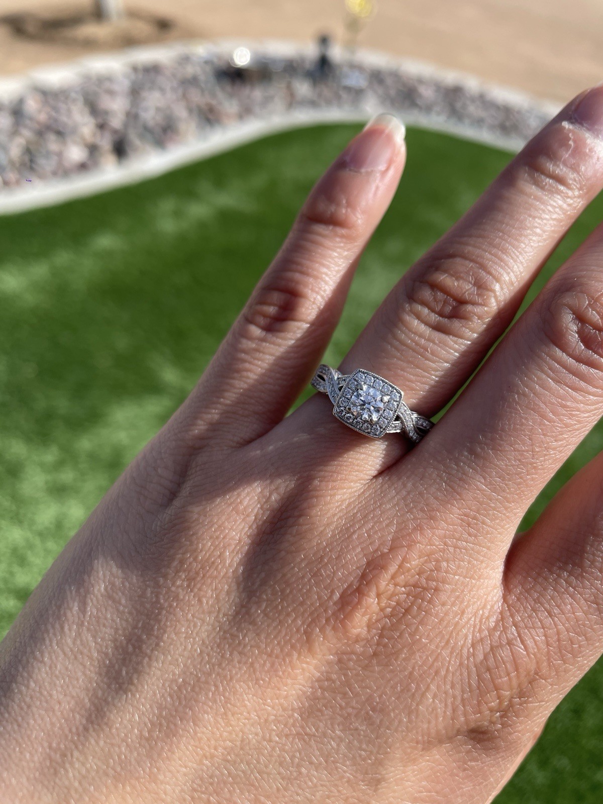 Certified Natural Diamond Ring - image 4