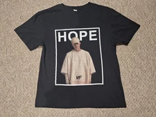 NF Hope Tour T Shirt Men’s L Rap Black Double Sided Band