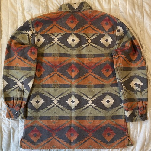 The Territory Ahead Shirt Mens Large Southwestern Aztec Jacquard Heavyweight - Picture 3 of 10