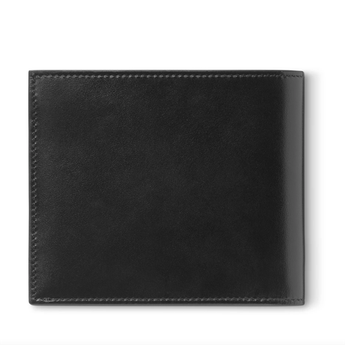 Montblanc Meisterstuck Man Wallet 8cc Black Shiny Leather 198310 - Picture 4 of 7