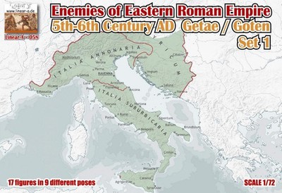 Linear-A 058 1:72 Enemies of Eastern Roman Empire 5th-6th Century AD Set 1 Getae