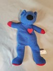 Russ Luv Mates Knit Teddy Bear Beanie Plush Valentine Heart w/Tags 10" 4060