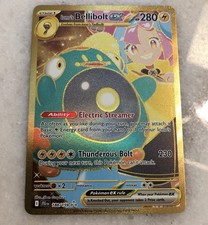 Pokemon TCG! Carta Ionos Bellibolt ex 188/159 Viaggio Insieme Oro Iper Rara NM