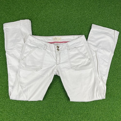 Vintage Hollister White Denim Low Rise Bootcut Socal Stretch Jeans Gr. 5S
