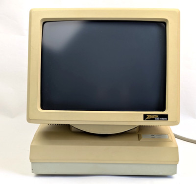ZENITH DATA SYSTEMS Vintage Computer 14ZDC23 Monitor Desktop Rechner 1987 80s