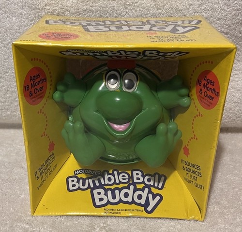 Vvtg 1993 ERTL Motorized Bumble Ball Buddy Bull Frog New Sealed Classic Toy READ - Imagen 1 de 4