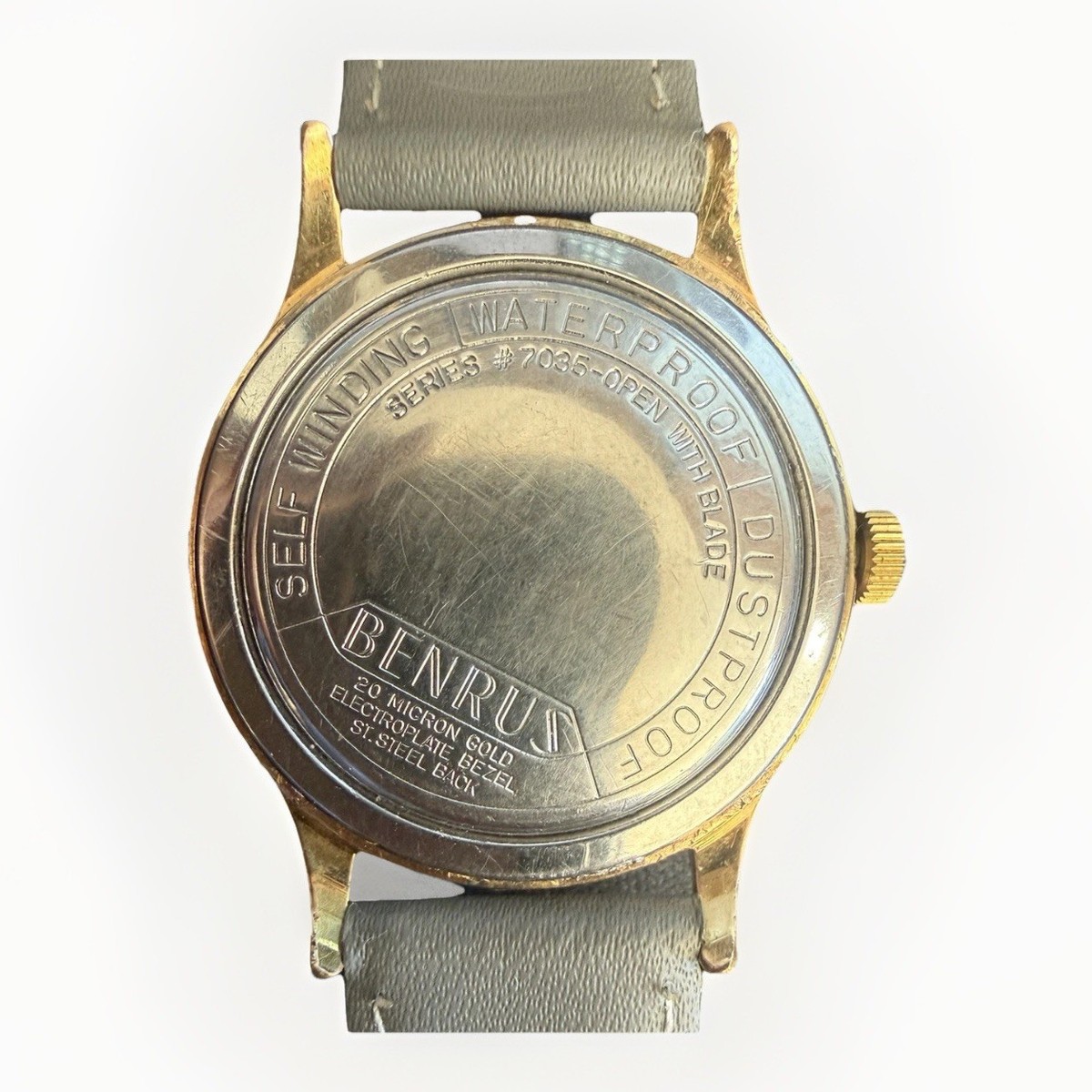 Vintage BENRUS THREE STAR Self-Winding Watch - Series 7035, 20
