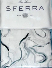 Sferra Muro Standard Sham Poolside Slate Cotton Sateen Brushstrokes Italy New