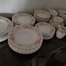 Vintage Churchill Chelsea Flowers Fine Bone China Dinner Set | Cottagecore
